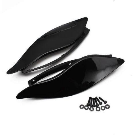 Déflecteurs d'air latéraux de carénage réglables pour Harley Touring CVO Electra Street Tri Glide 2014-2020 - Noir (1/5)