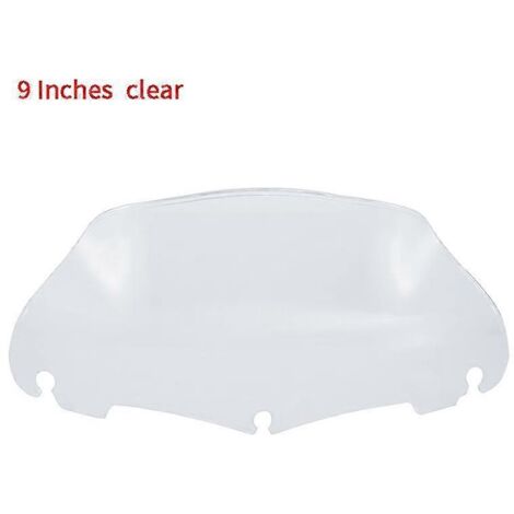 Déflecteur de vent Wave pour pare-brise de moto Harley Electra Street Tri Glide Ultra Limited CVO FLHX FLHT (à partir de 2014) - 9 pouces, transparent (1/5)
