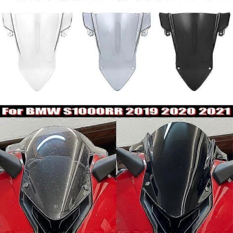 Pare-brise avant double bulle pour BMW S1000RR (2019-2021) - Teinte fumée foncée (1/5)