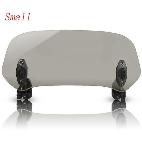 Déflecteur d'air de pare-brise extensible réglable Risen pour Suzuki GSF 650, 600, SN 1200, 400, Bandit, B-King, SFV650 et GN125 - petit modèle, noir (1/5)