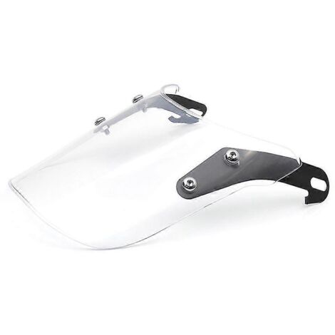 Déflecteur de vent noir/transparent pour motos sportives compactes et rétro, compatible avec phares de 4 à 7 pouces, universel pour Yamaha et Harley-Davidson. (1/5)
