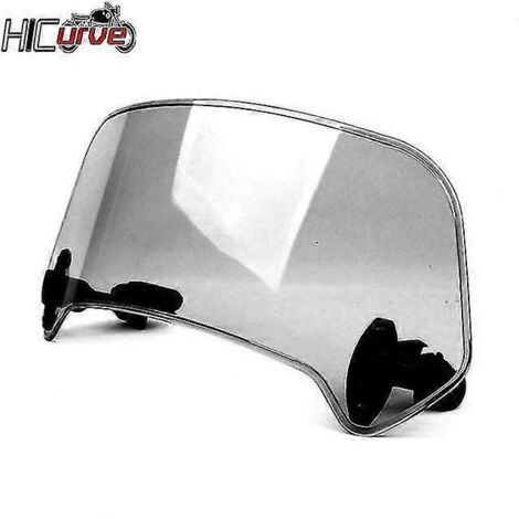 Pour Loncin Voge 500 Ds 300rr 180rr 300ds 500ds 650ds : Déflecteur de pare-brise réglable, extension de pare-brise, aileron, verrouillable - Grand modèle fumé (1/5)