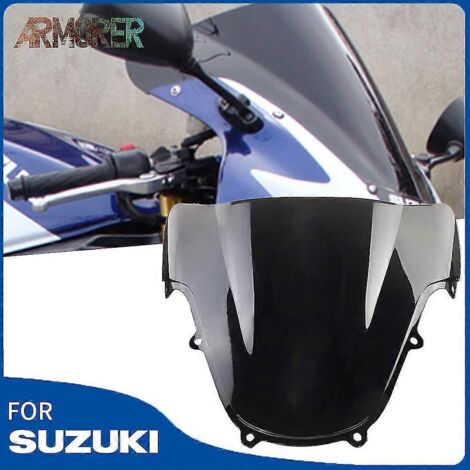 Pare-brise noir pour Suzuki GSX-R 1000, 600 et 750 K1 (modèles 2000, 2001, 2002 et 2003). Accessoires moto.