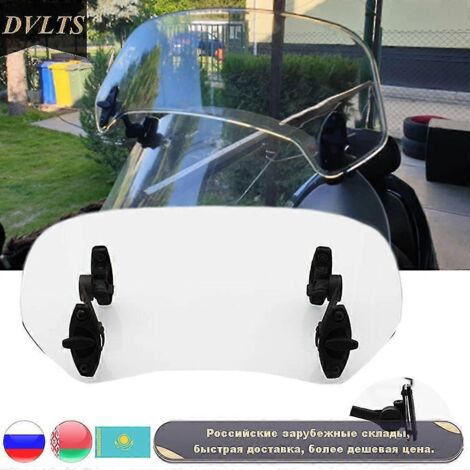 Déflecteur d'air universel surélevé et réglable pour pare-brise de moto Harley BMW Yamaha Honda Suzuki - mini (1/5)