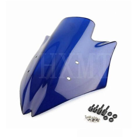 Pare-brise double bulle noir pour Kawasaki Ninja Z1000 2007-2009 (Z 1000) - Bleu (1/5)