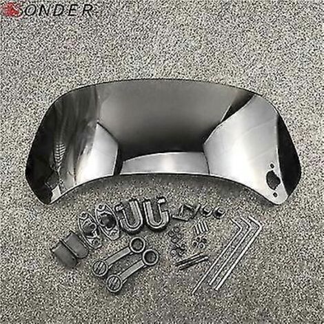 Déflecteur d'air de pare-brise réglable pour Honda, BMW, Yamaha, Honda X Adv, Suzuki, Ducati, Kymco AK550 SY, Vespa - Gris - 37 cm (1/5)