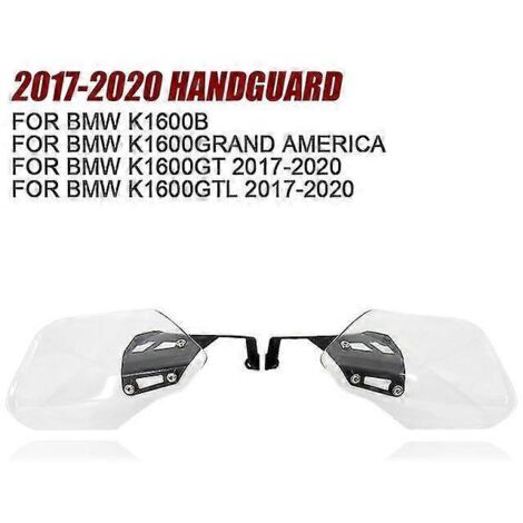 Protège-mains transparents pour motos BMW K1600B, K1600GT et K1600GTL (modèles 2017-2020). (1/5)