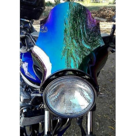 Pare-brise Twister pour Kawasaki Z900rs Z 900 Rs W800 W650 W 800 650 Zr7 Zr-7 750 Er5 Er-5 Er 500, en verre gris iridium B