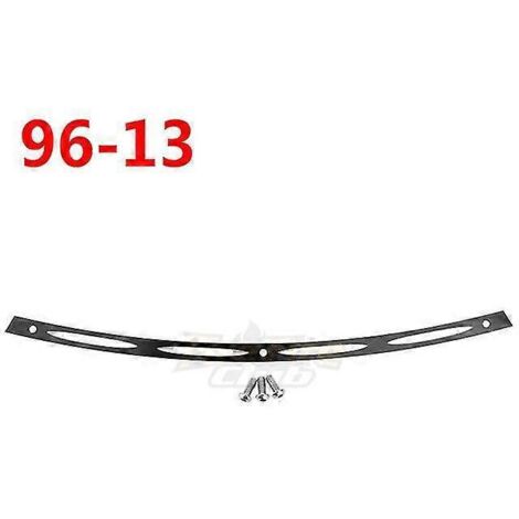 Enjoliveur de pare-brise noir/chrome usiné CNC pour moto Harley Touring Electra Glide Street Glide FLHX FLHTC CVO 96-13 14-20--G 96-13 (1/5)