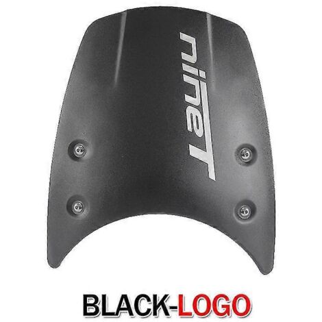 Pare-brise avant, carénage de phare et déflecteur de vent pour moto BMW R9t R Nine T Scrambler Racer Urban Pure 2014-2022 - Noir - Logo (1/5)