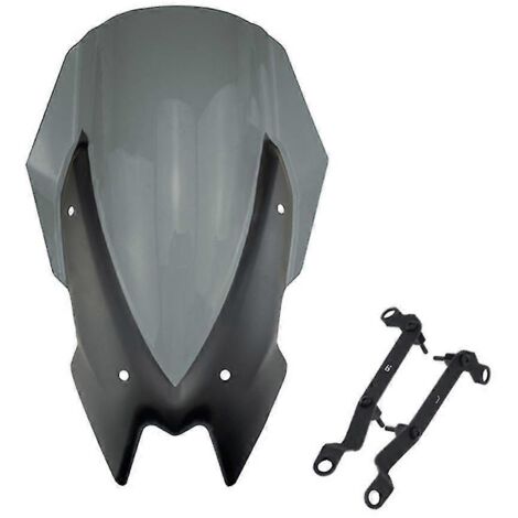 Mklightech pour Kawasaki Z900 Z 900 Z650 Z 650 2020-2023 Accessoires moto Pare-brise sport Déflecteur de pare-brise - Gris encre (1/5)