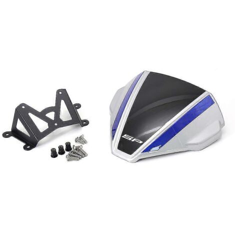 Accessoires pour moto Yamaha MT-09 MT09 FZ09 : pare-brise avant noir et bleu, déflecteur d'air, 2021-2022 - Gris, bleu, noir (1/5)