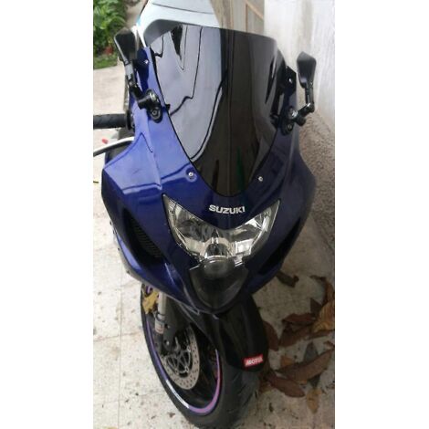 Déflecteurs de vent pour pare-brise de moto Suzuki GSX-R600/GSX-R750 (2004-2005) - Bleu transparent/fumé foncé (1/5)