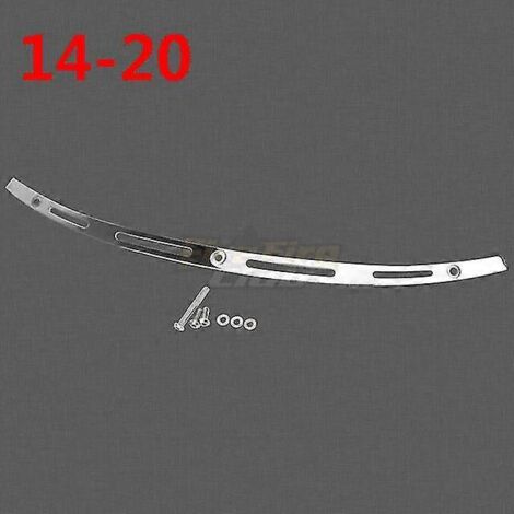 Garniture de pare-brise noire/chromée usinée CNC pour moto Harley Touring Electra Glide Street Glide FLHX FLHTC CVO 96-13 14-20--C 14-20 (1/5)