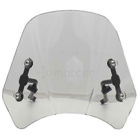 Pare-brise/déflecteur de vent universel pour phare de moto rétro Benelli Leoncino 500 Cafe Racer - Transparent (1/5)