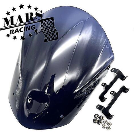 Déflecteur de vent pour pare-brise de moto sport-touring MT-09 (compatible Yamaha 2013-2016) - Gris foncé (1/5)