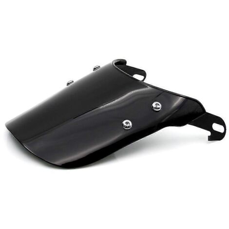 Déflecteur de vent sport compact et personnalisé noir/transparent pour motos, pare-brise rétro 4-7 pouces, compatible avec phares, universel pour Yamaha et Harley-Davidson. (1/5)