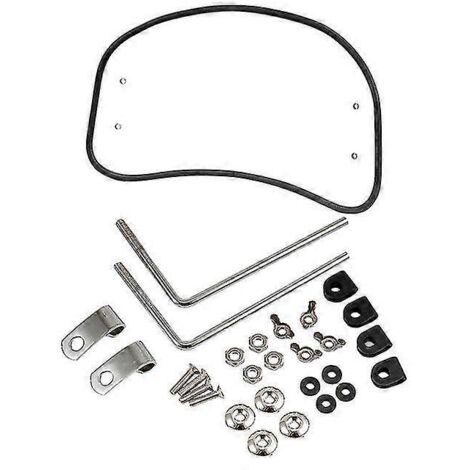 Pare-brise ovale transparent gris rétro modifié General Motorcycle, compatible avec la voiture électrique Honda S07 Niu de New Continent. (1/5)