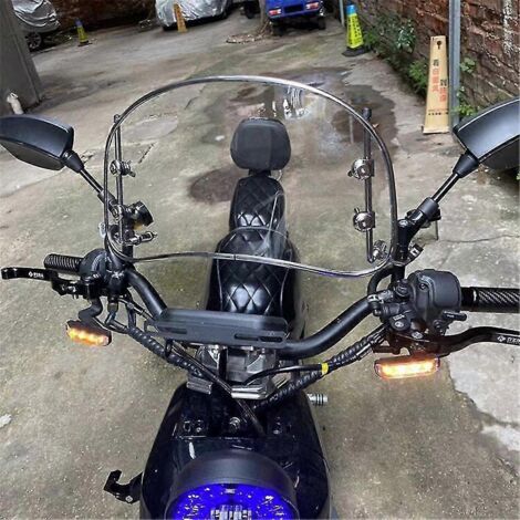 Pare-brise universel réglable pour moto et scooter, extension de pare-brise, déflecteur de vent transparent