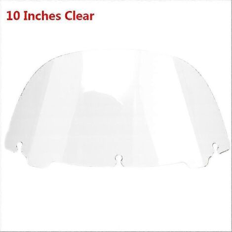 Déflecteur de vent Wave pour pare-brise de moto Harley Electra Street Tri Glide Ultra Limited CVO FLHX FLHT (à partir de 2014) - 25 cm (10 pouces) transparent (1/5)