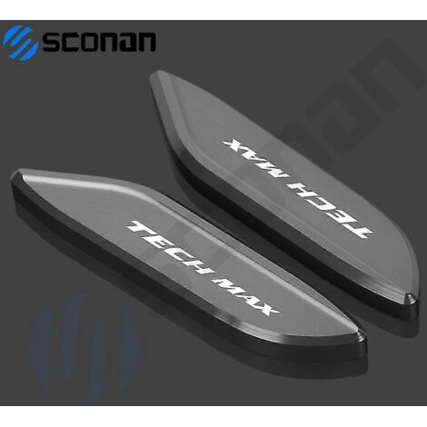 Accessoires moto pour Yamaha T Max 560 Tmax 560 Tech Max 2020 2021 - Cache-rétroviseur pour pare-brise (sans logo, rouge)