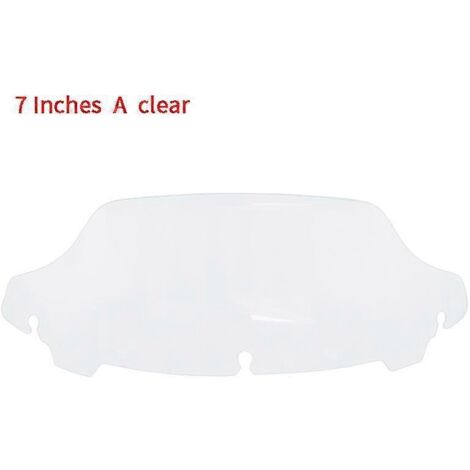 Déflecteur de vent Wave pour pare-brise de moto Harley Electra Street Tri Glide Ultra Limited CVO FLHX FLHT (à partir de 2014) - Transparent 7 pouces (1/5)