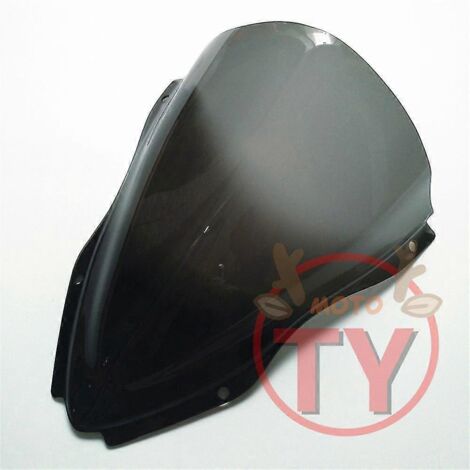 Déflecteurs de vent de haute qualité pour pare-brise de moto Kawasaki ZX10R ZX 10R 2016-2017, transparents et fumés, avec aileron et pare-brise noirs. (1/5)