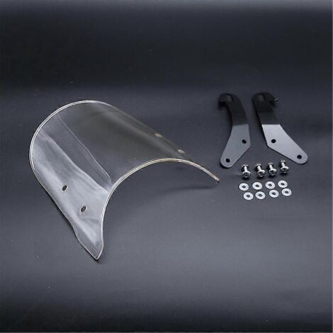 Pare-brise universel transparent pour phares ronds de 7 pouces des motos Kawasaki W 800/W 400/BJ 250 Estrella. (1/5)