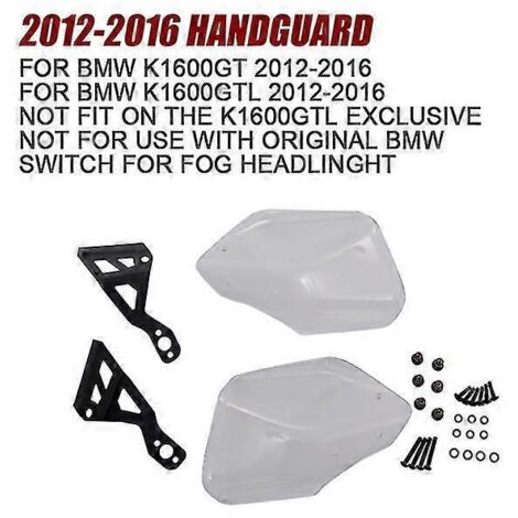 Protège-mains et protection de pare-brise neufs pour BMW K1600GT/GTL/B/Grand America (2017-2012), gris foncé. (1/5)