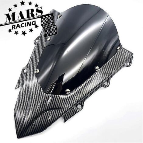 Pare-brise double bulle pour moto de course sportive Honda CBR500R (2016-2018) - Noir