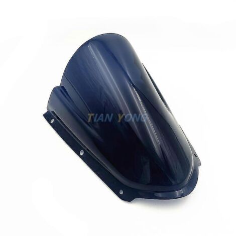 Pare-brise bulle pour moto Kawasaki ZX10R 2021-2022-2023, déflecteur d'air de haute qualité, fumé, noir, transparent, aileron - Noir (1/5)