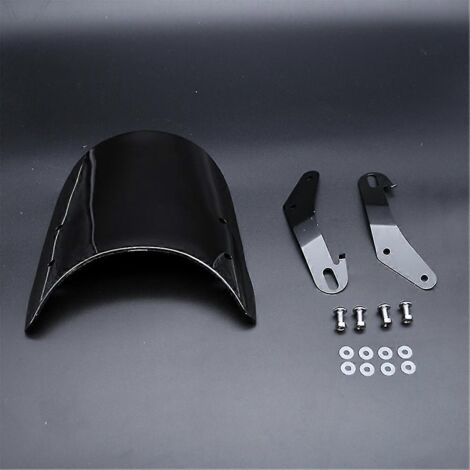 Pare-brise universel pour phares ronds de 7 pouces des motos Kawasaki W 800/W 400/BJ 250 Estrella - Noir (1/5)