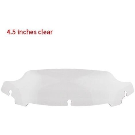Déflecteur de vent Wave pour pare-brise de moto Harley Electra Street Tri Glide Ultra Limited CVO FLHX FLHT (à partir de 2014) - Transparent - 4,5 pouces (1/5)