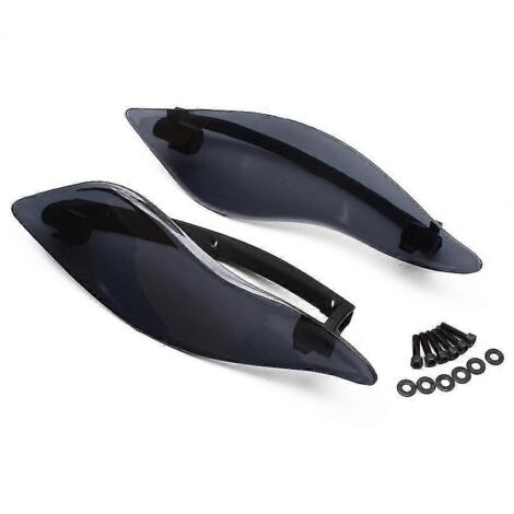 Déflecteurs d'air latéraux de carénage réglables pour Harley Touring CVO Electra Street Tri Glide 2014-2020 - Couleur fumée (1/5)