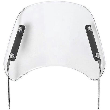 Déflecteur de vent universel pour pare-brise de moto (compatible Harley, Honda, Yamaha, Kawasaki, Suzuki, phares de 6,5" à 9,45") - Transparent (1/5)