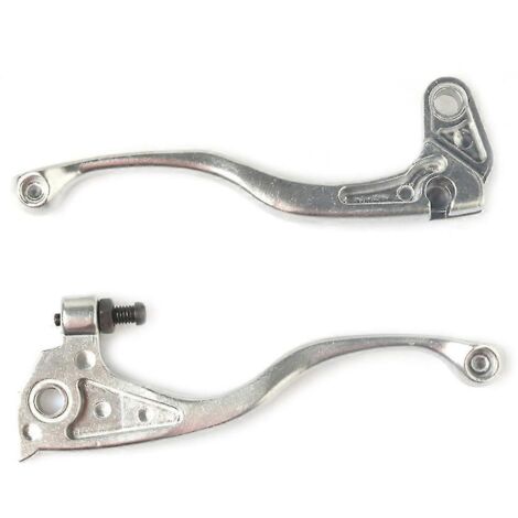 2 leviers de frein et d'embrayage chromés pour moto Yamaha DT125 TW200 XT225 YZ80 YZ125 TDR240 WR200 XT/TT 600 XT350 TTR250 (1/5)