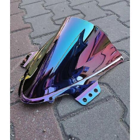 Pare-brise pour Suzuki GSX-R1000 (2005-2006) K5/K6, finition iridium fumé bleu transparent. (1/5)