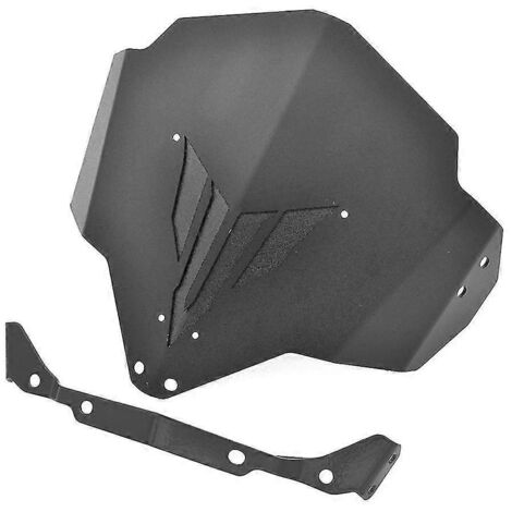 Pare-brise moto Yamaha MT-03 FZ-03 (2015-2018) en aluminium, noir. (1/5)