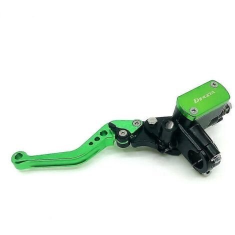 Levier de maître-cylindre de frein et d'embrayage hydraulique universel 7/8" (22 mm), 6 couleurs, pour motos Honda, Yamaha, Suzuki et Kawasaki - Vert (gauche) (1/5)