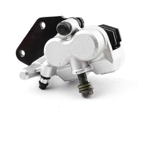 Étriers de frein compatibles avec divers scooters et motos 50 cm³, 125 cm³, 150 cm³ et 250 cm³ (Gy6 Qmb139). Pompes de frein avec plaquettes de frein incluses – Argent. (1/5)