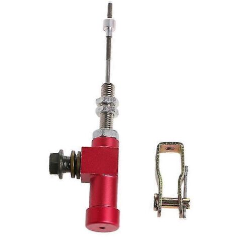 Maître-cylindre d'embrayage hydraulique de moto de haute qualité (1 pièce), tige de pompe de frein M10x1,25 mm, aluminium rouge (1/5)
