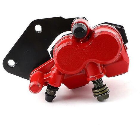 Étriers de frein compatibles avec divers scooters et motos 50 cm³, 125 cm³, 150 cm³ et 250 cm³ (pompes de frein GY6 QMB139 avec plaquettes de frein – Rouge) (1/5)