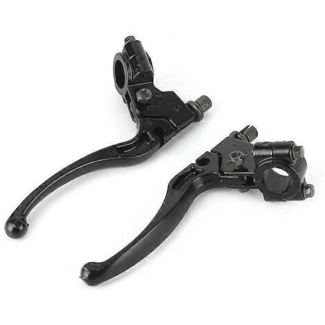 paire de leviers de frein et d'embrayage universels 7/8" (22 mm) pour guidon de moto, poignée de frein à tambour pour moto tout-terrain et quad. (1/5)