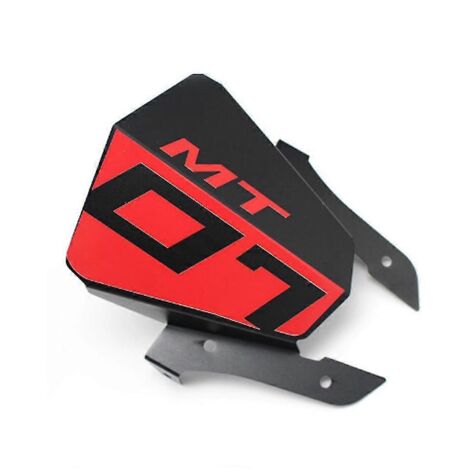 Pare-brise moto en aluminium rouge pour Yamaha MT-07 (2013-2015).