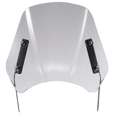 Déflecteur de vent universel transparent pour pare-brise de moto rétro 5-7 pouces, compatible avec les modèles Cafe Racer Royal Enfield, Honda, Yamaha, Kawasaki et Suzuki. (1/5)