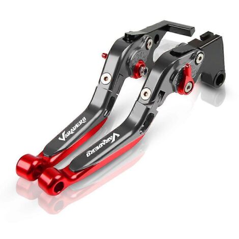 Leviers de frein et d'embrayage réglables en aluminium pour moto Honda XL1000 Varadero (1999-2013, 2012, 2011, 2010, 2009, 2008) - Poignées de guidon --XL1000VARADERO99-13 (1/4)