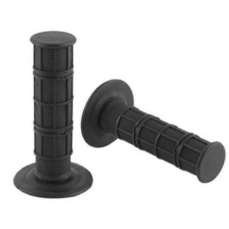 Poignées de guidon universelles pour moto, motocross, quad et dirt bike (11 couleurs disponibles) - Noir (1/5)