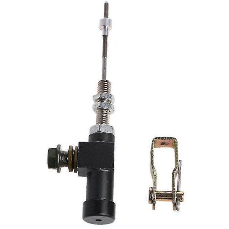 Maître-cylindre d'embrayage hydraulique de moto haute qualité, tige de pompe de frein M10x1,25 mm, aluminium noir, 1 pièce (1/5)