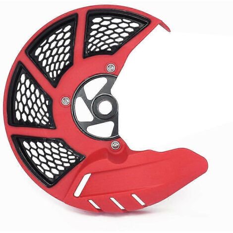 Protection de disque de frein avant pour moto Yamaha YZ125, YZ250, YZ250F, YZ450F, YZ125X, YZ250X, WR250F, WR450F - Rouge (1/5)