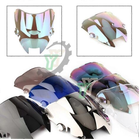 Pare-brise de moto Cafe Racer VTR 1000 F avec déflecteur de vent pour Honda Super Hawk VTR1000F (1997-2004, 2005) - Iridium (1/5)